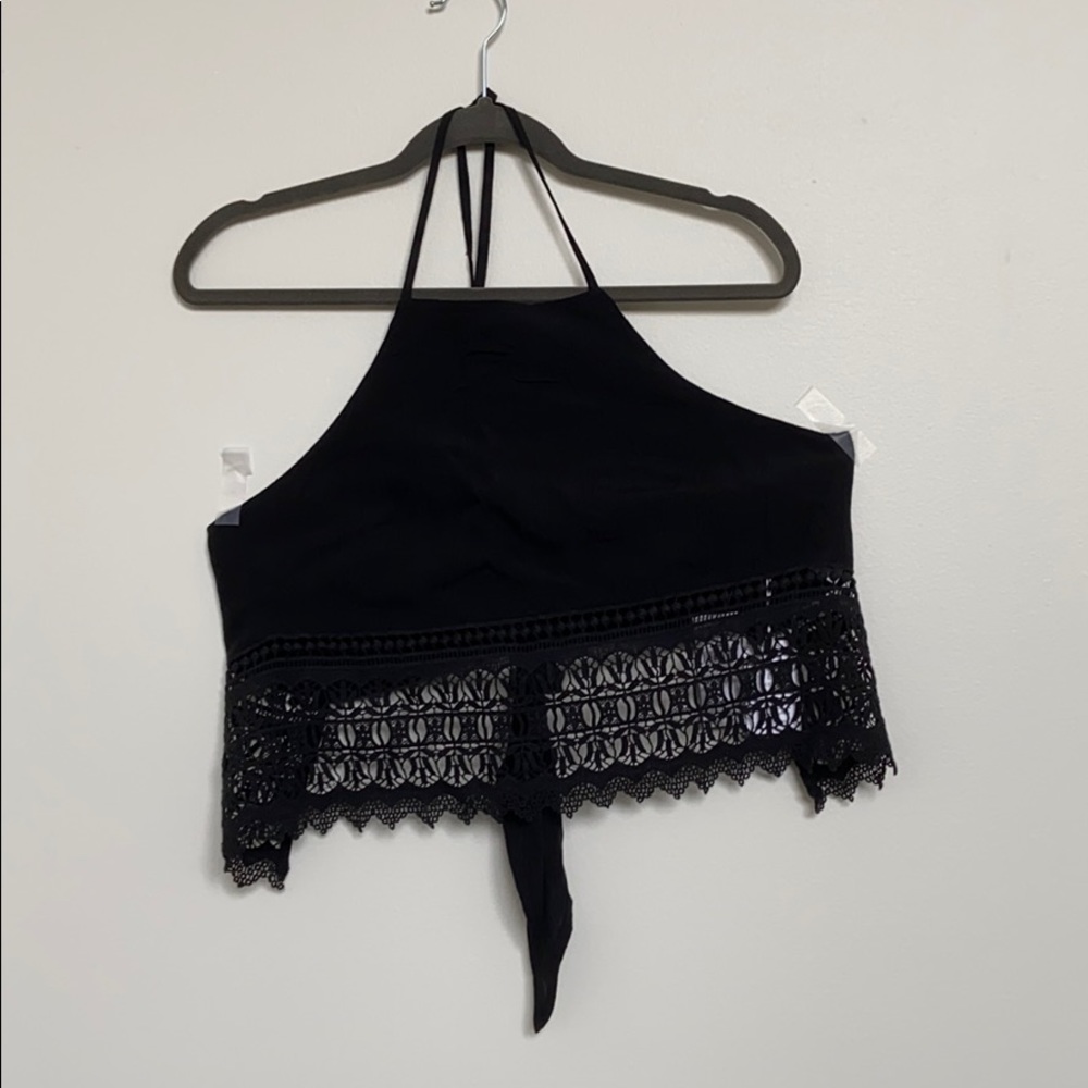 American Eagle halter top crop